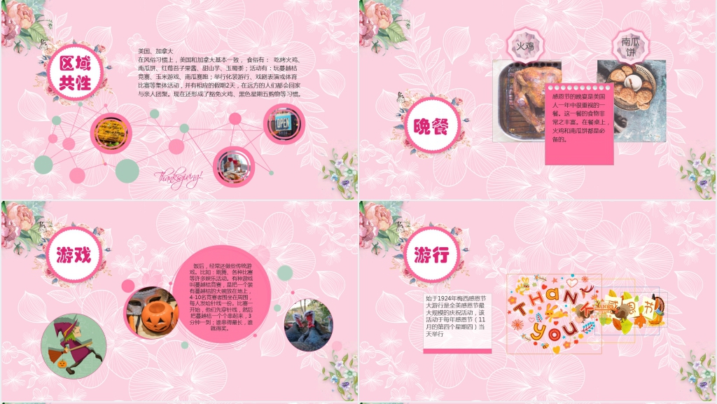 感恩节的历史介绍PPT模板 感恩节的历史介绍PPT模板