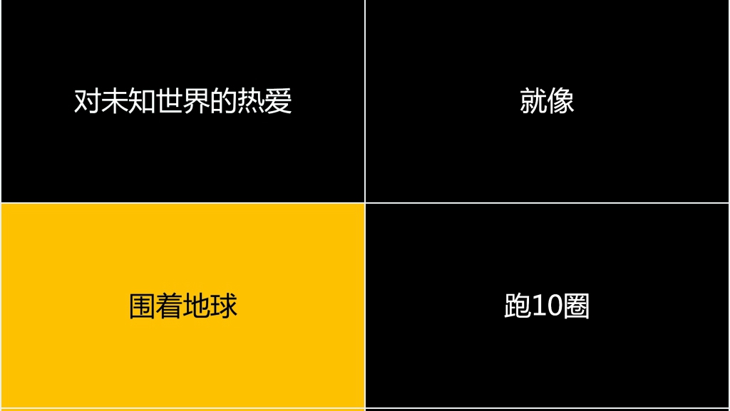 我们毕业了文字快闪PPT模板