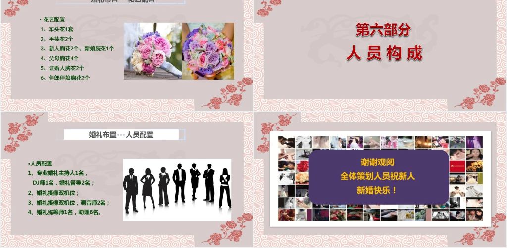 新中式婚礼策划方案及流程介绍PPT模板 新中式婚礼策划方案及流程介绍PPT模板