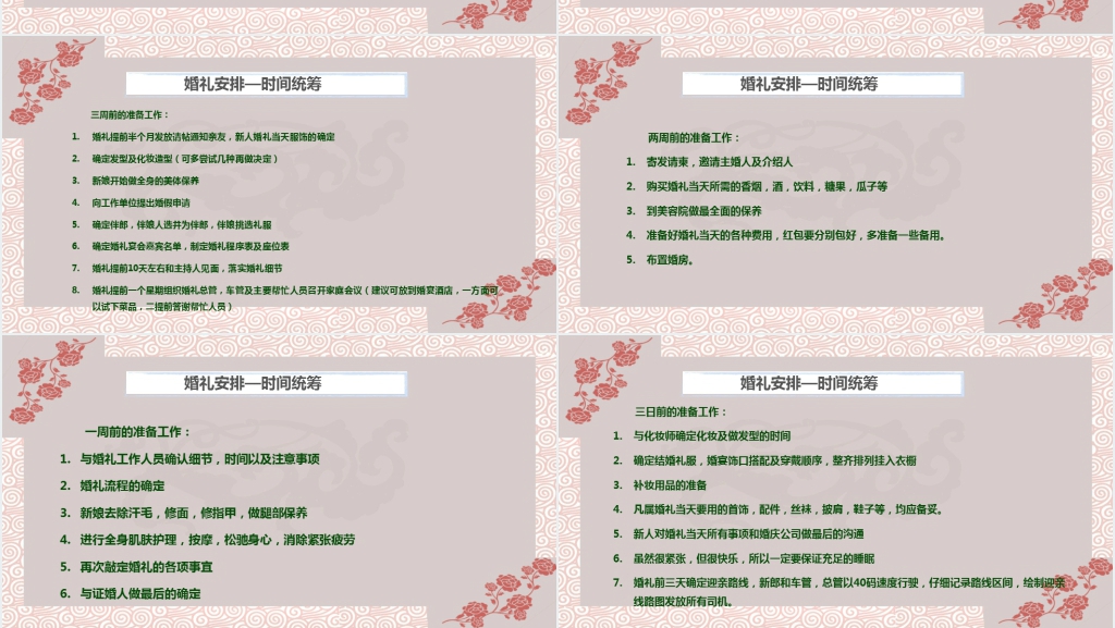新中式婚礼策划方案及流程介绍PPT模板 新中式婚礼策划方案及流程介绍PPT模板