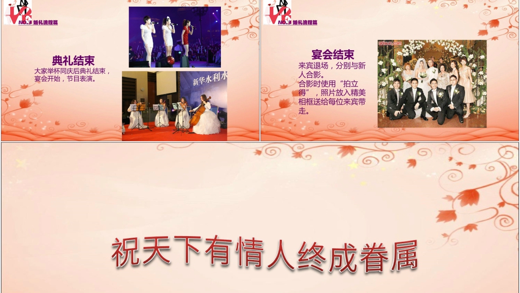策划师婚礼流程设计方案及流程PPT模板 策划师婚礼流程设计方案及流程PPT模板