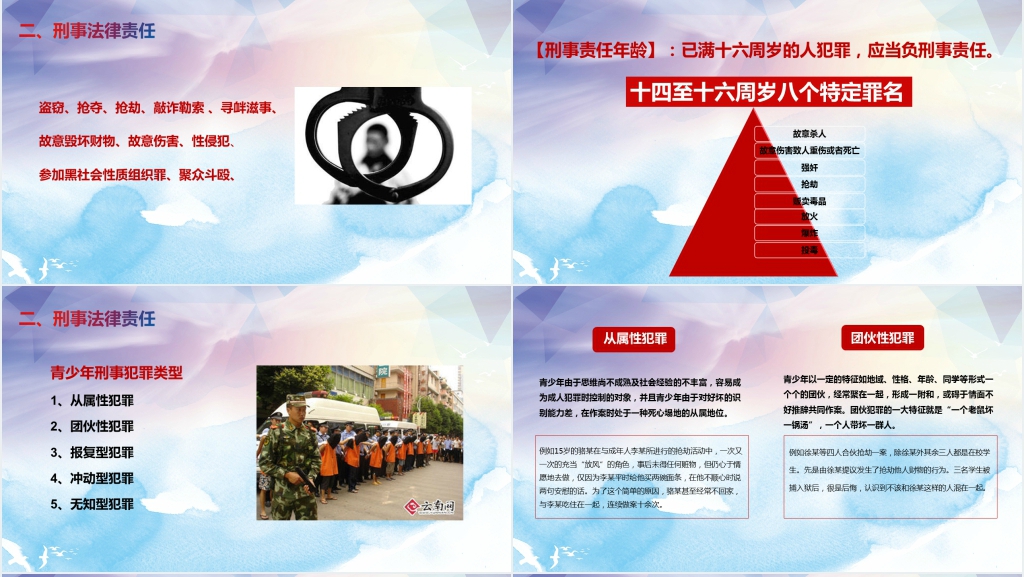 青少年的法律责任讲座PPT课件 青少年的法律责任讲座PPT课件