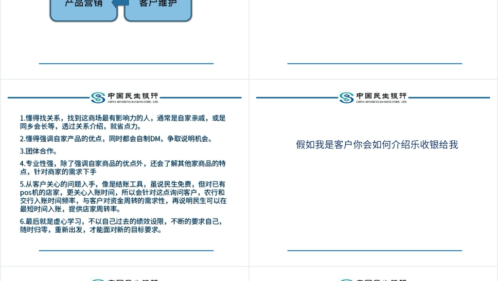 银行客户经理岗位营销技能提升与目标客户拓展技巧PPT范文 银行客户经理岗位营销技能提升与目标客户拓展技巧PPT范文