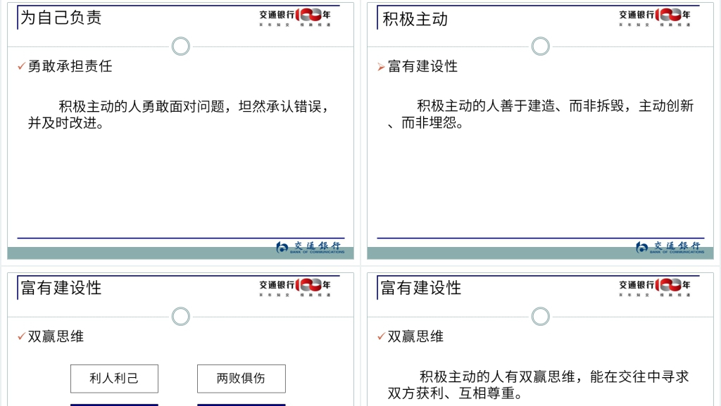 成功银行客户经理必备十大素质PPT交通银行教材 成功银行客户经理必备十大素质PPT交通银行教材