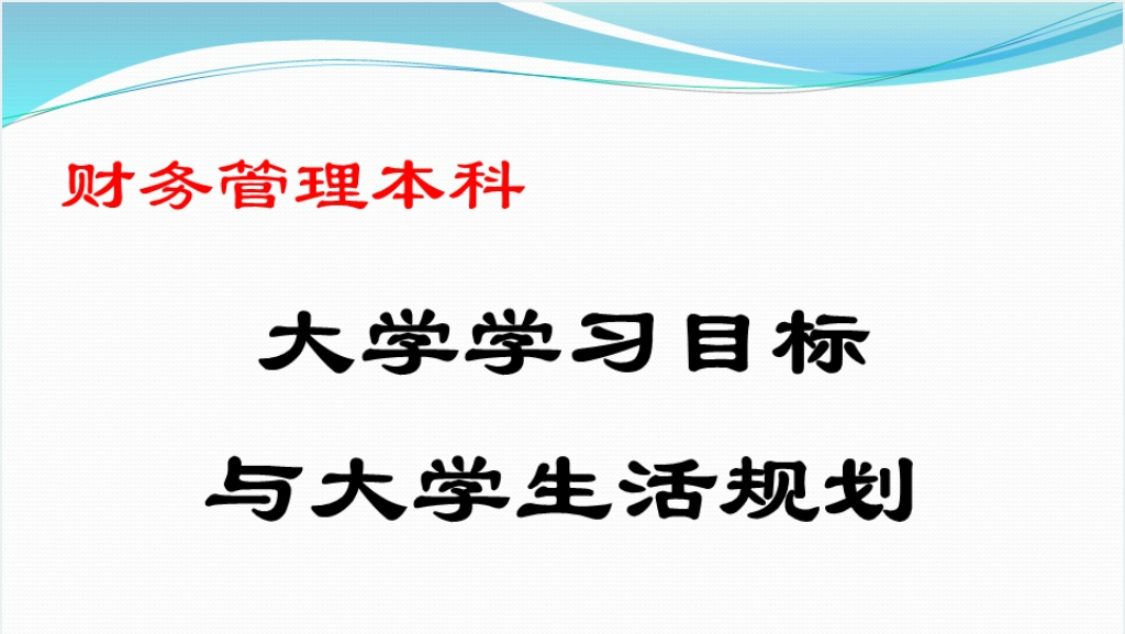 大学生财务管理专业职业规划书PPT范文截图