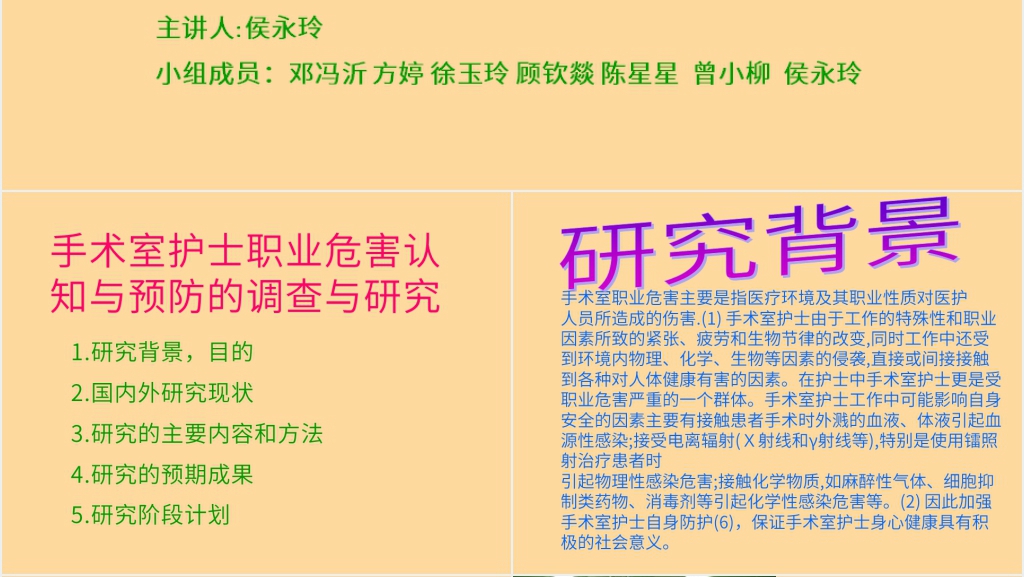 中医学院护理课题开题报告PPT范文 中医学院护理课题开题报告PPT范文