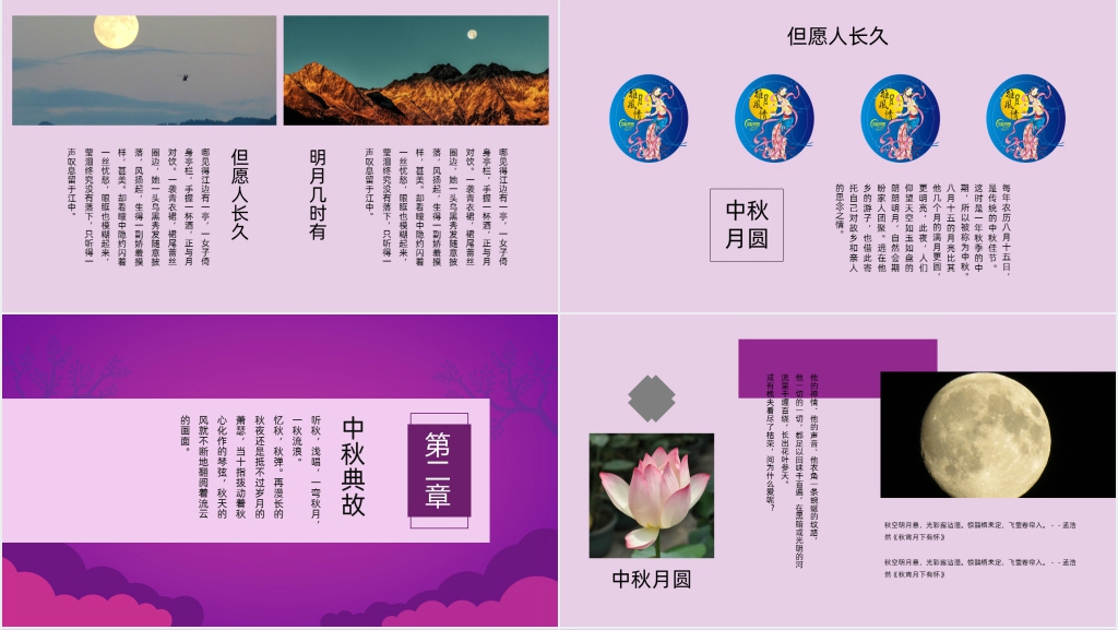 中秋节的起源典故与介绍PPT课件