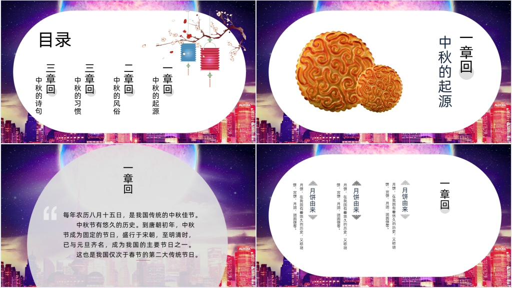中秋节有哪些习俗文化PPT课件 中秋节有哪些习俗文化PPT课件