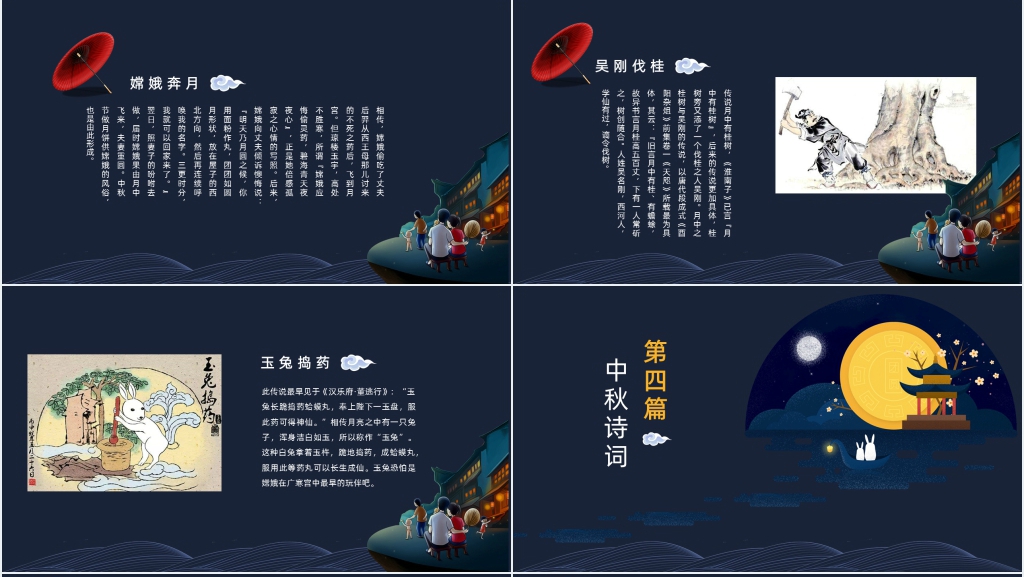 中秋踏月还乡主题PPT课件 中秋踏月还乡主题PPT课件