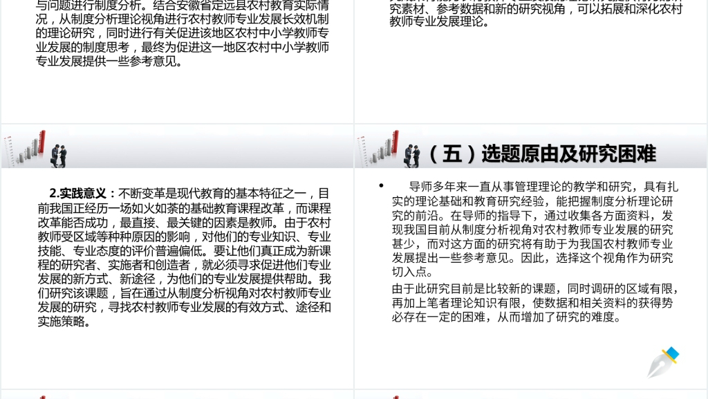农村教师硕士学位论文开题报告PPT范文 农村教师硕士学位论文开题报告PPT范文