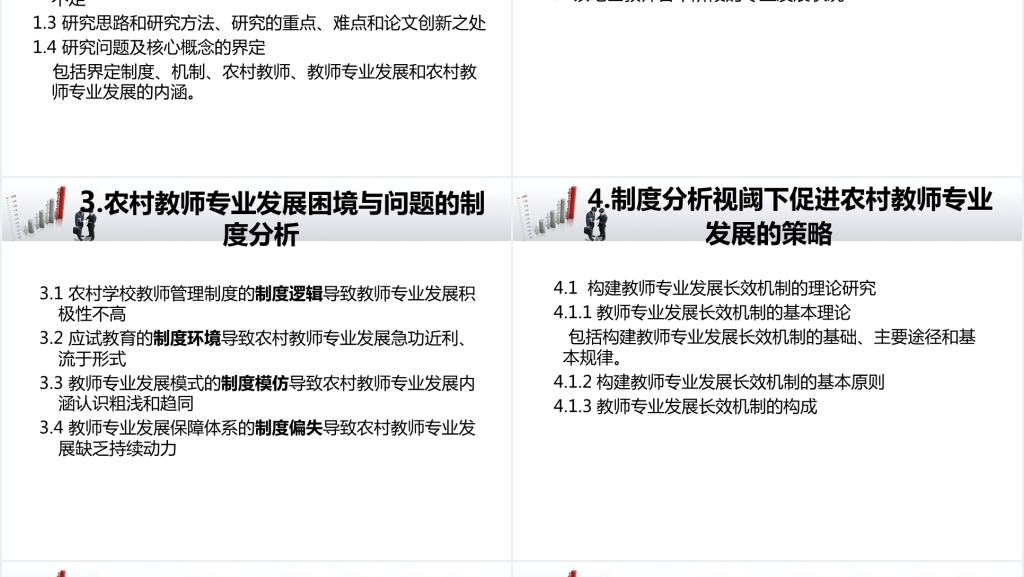 农村教师硕士学位论文开题报告PPT范文 农村教师硕士学位论文开题报告PPT范文