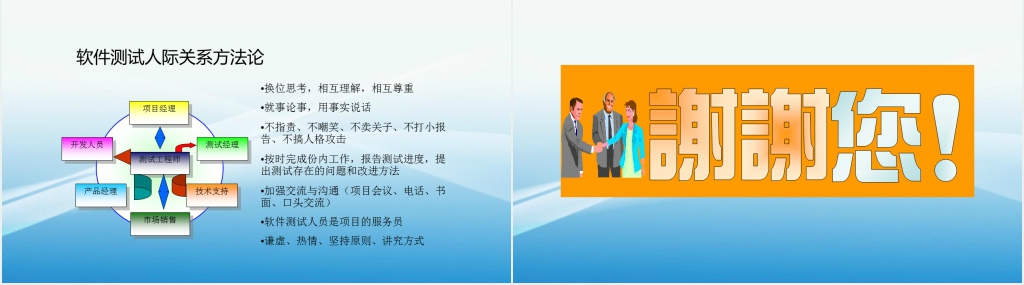 软件测试工程师职业生涯规划PPT范文 软件测试工程师职业生涯规划PPT范文