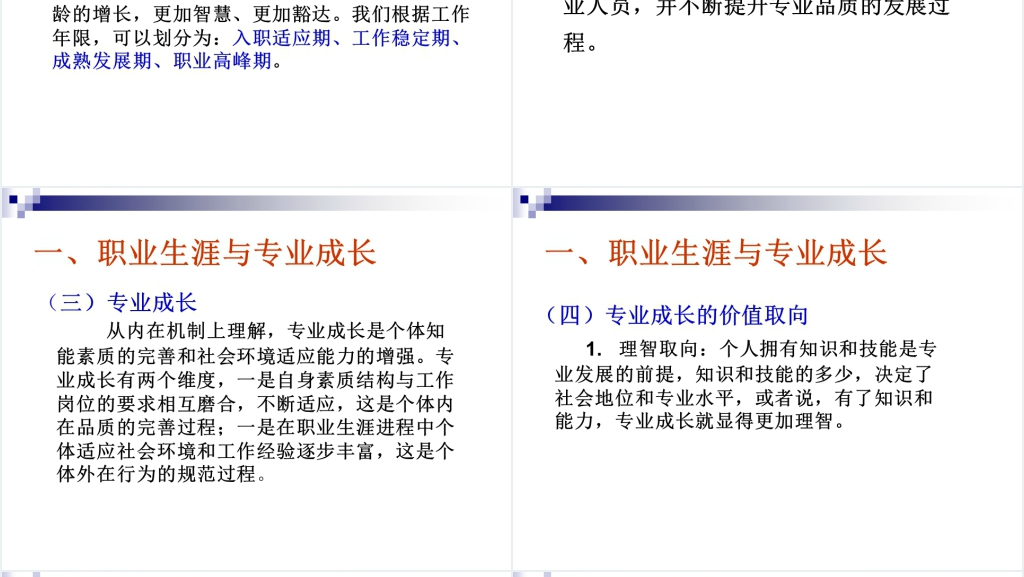 幼儿教师专业成长与职业生涯规划PPT范文 幼儿教师专业成长与职业生涯规划PPT范文