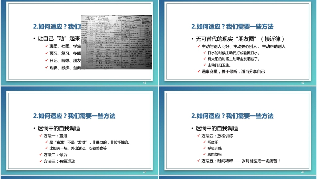大学生新生心理适应性教育讲座PPT模板 大学生新生心理适应性教育讲座PPT模板