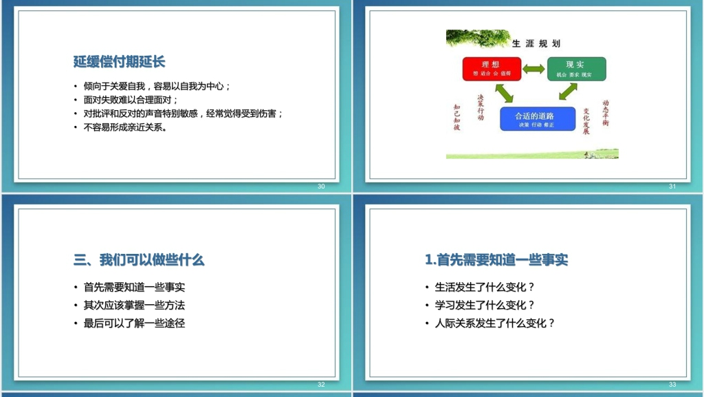 大学生新生心理适应性教育讲座PPT模板 大学生新生心理适应性教育讲座PPT模板