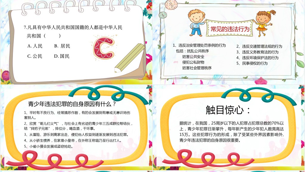小学国家宪法宣传日PPT模板 小学国家宪法宣传日PPT模板