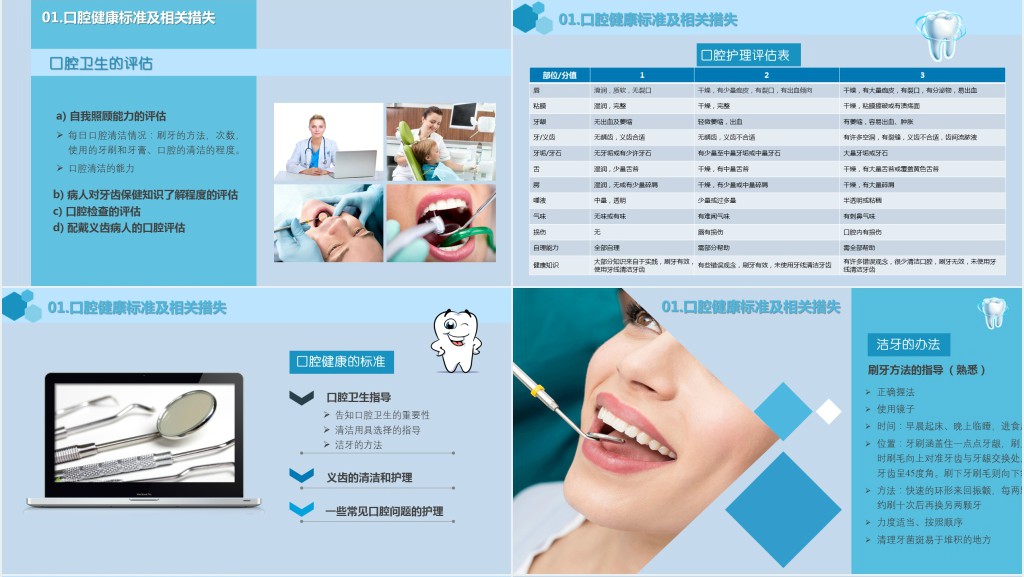 口腔护理健康宣教讲课PPT课件 口腔护理健康宣教讲课PPT课件