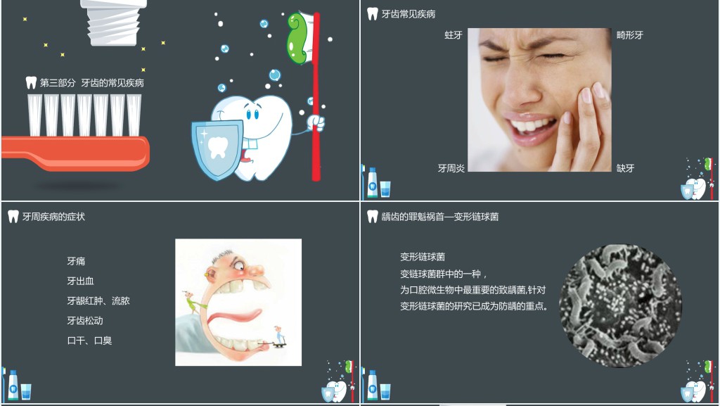 小学生世界爱牙日主题班会PPT模板 小学生世界爱牙日主题班会PPT模板