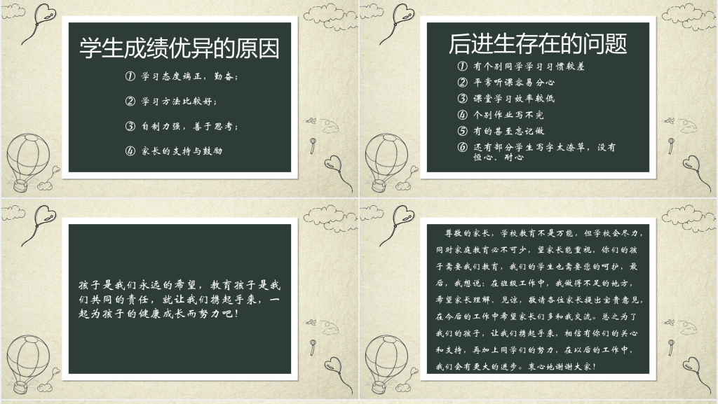 六年级暑假返校家长会PPT模板 六年级暑假返校家长会PPT模板