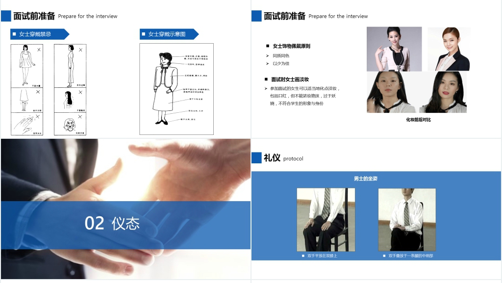 大学生求职面试基本礼仪PPT课件 大学生求职面试基本礼仪PPT课件