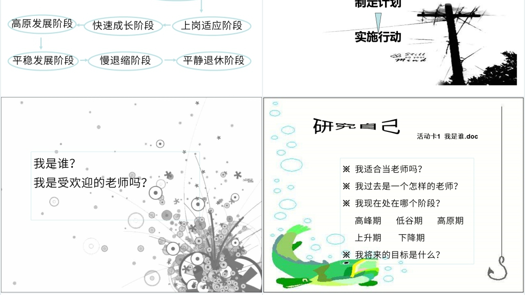中小学教师职业生涯规划书PPT范文