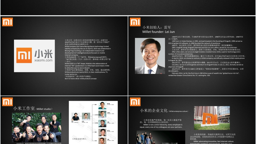 小米公司历史介绍PPT范文 小米公司历史介绍PPT范文