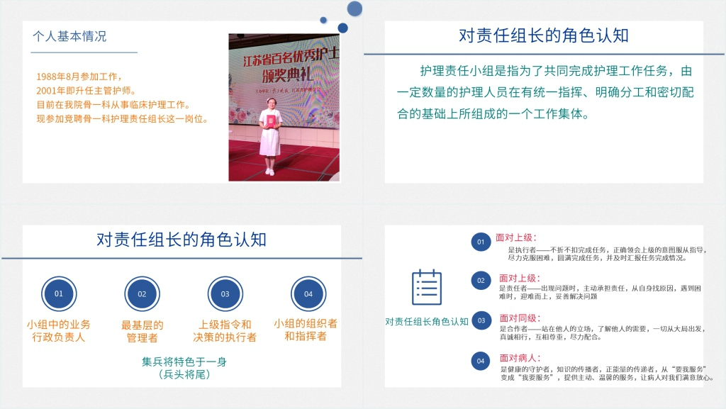 骨科护理责任组长竞聘PPT范文 骨科护理责任组长竞聘PPT范文