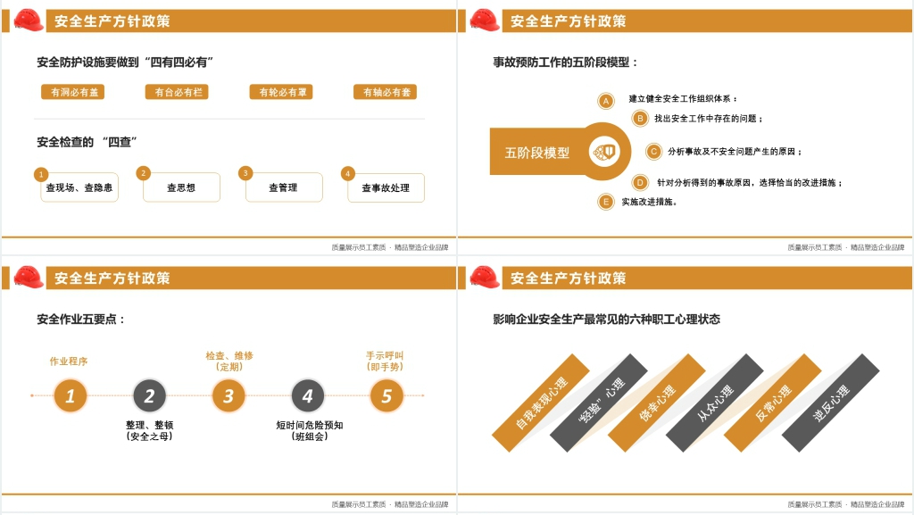企业岗位安全生产责任制培训PPT模板 企业岗位安全生产责任制培训PPT模板