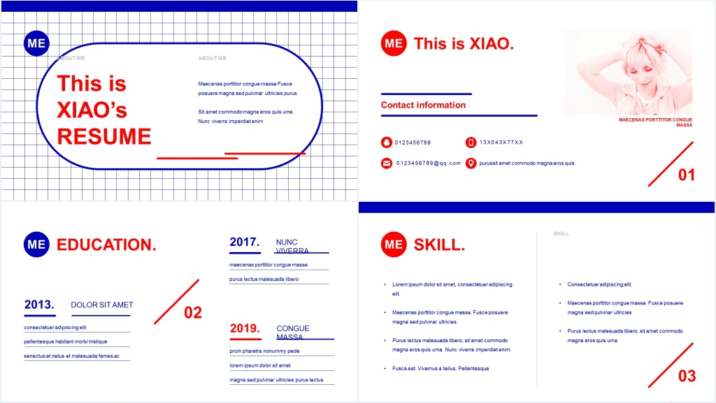 海外大学开学个人介绍主题班会PPT模板