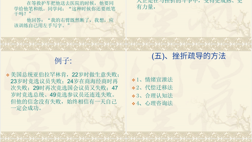 挫折应对与大学生心理健康PPT课件 挫折应对与大学生心理健康PPT课件