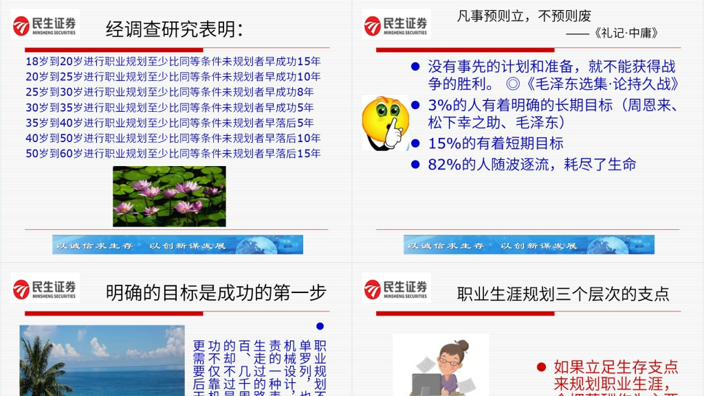 证券经纪人职业生涯规划PPT模板 证券经纪人职业生涯规划PPT模板