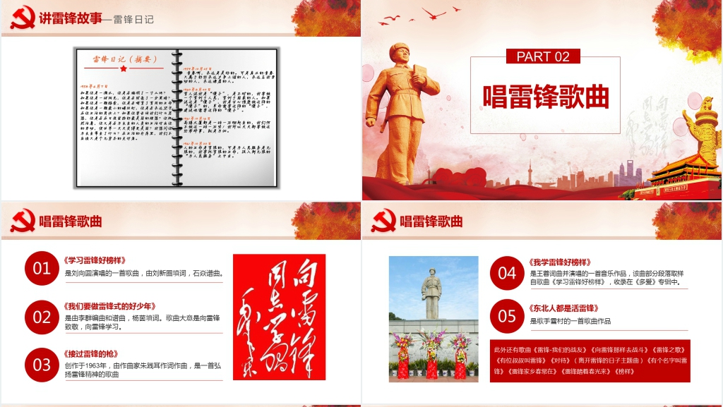 踏着雷锋足迹弘扬雷锋精神PPT课件 踏着雷锋足迹弘扬雷锋精神PPT课件
