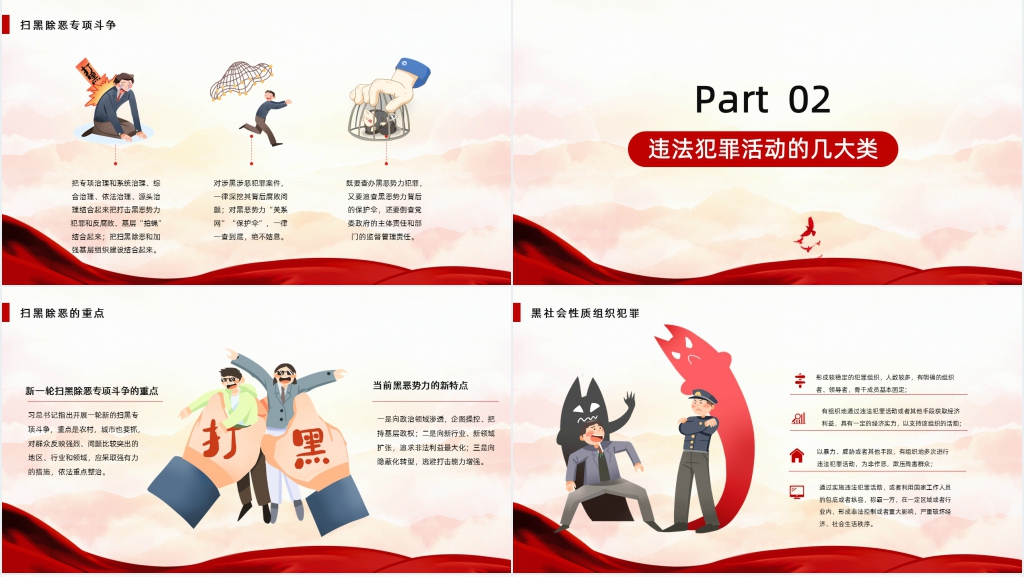 扫黑除恶社会安康宣传PPT党课 扫黑除恶社会安康宣传PPT党课