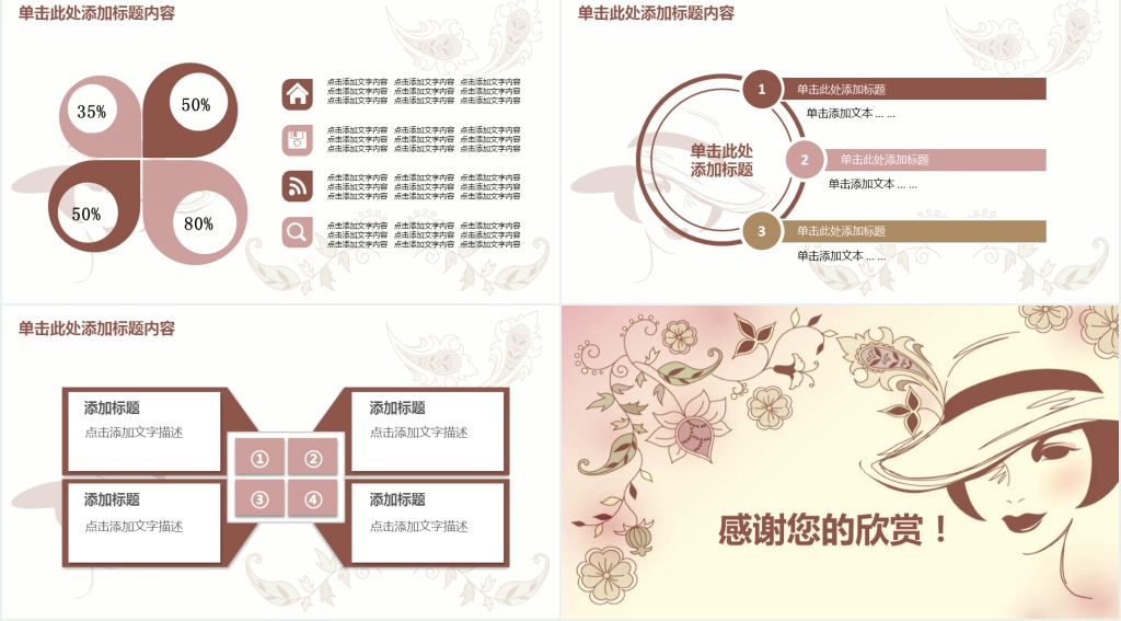 时尚美容美发店工作总结PPT模板 时尚美容美发店工作总结PPT模板