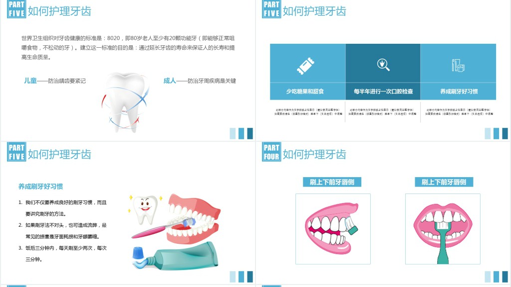 爱牙日口腔牙齿健康PPT课件 爱牙日口腔牙齿健康PPT课件