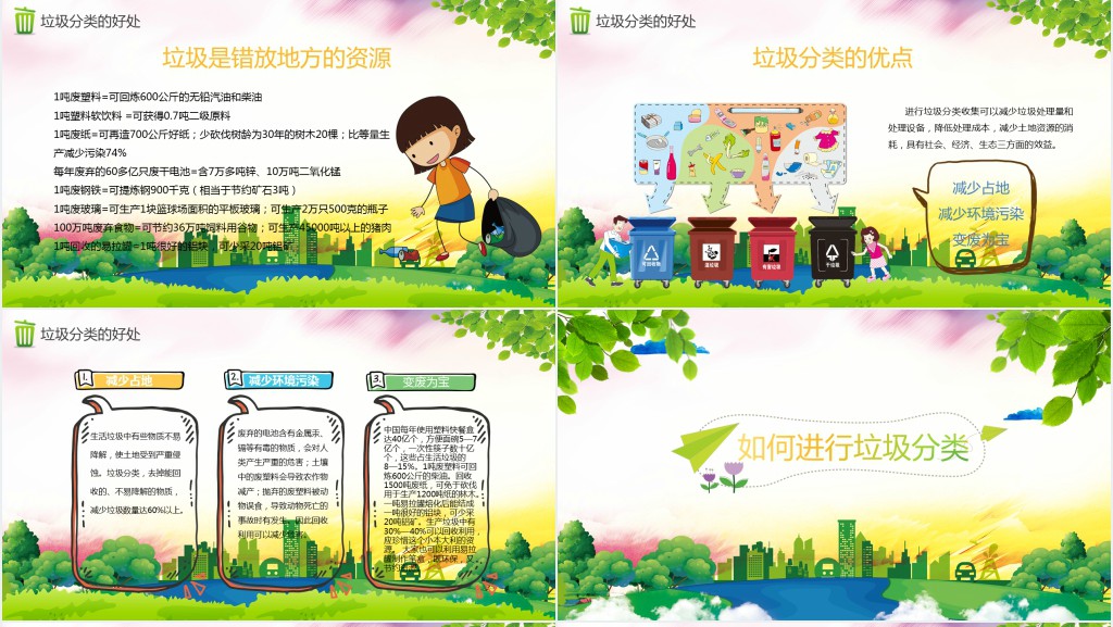 教小学生垃圾分类回收主题班会PPT 教小学生垃圾分类回收主题班会PPT