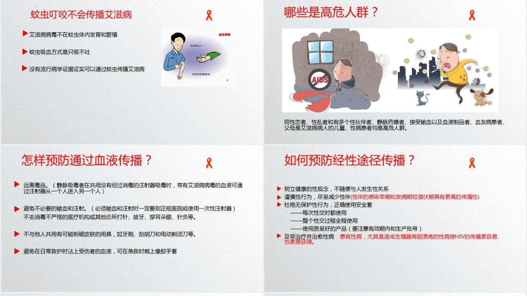 如何科学预防艾滋病宣传PPT模板 如何科学预防艾滋病宣传PPT模板
