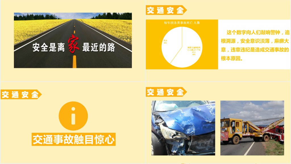 初中校园安全警钟长鸣教育PPT模板 初中校园安全警钟长鸣教育PPT模板