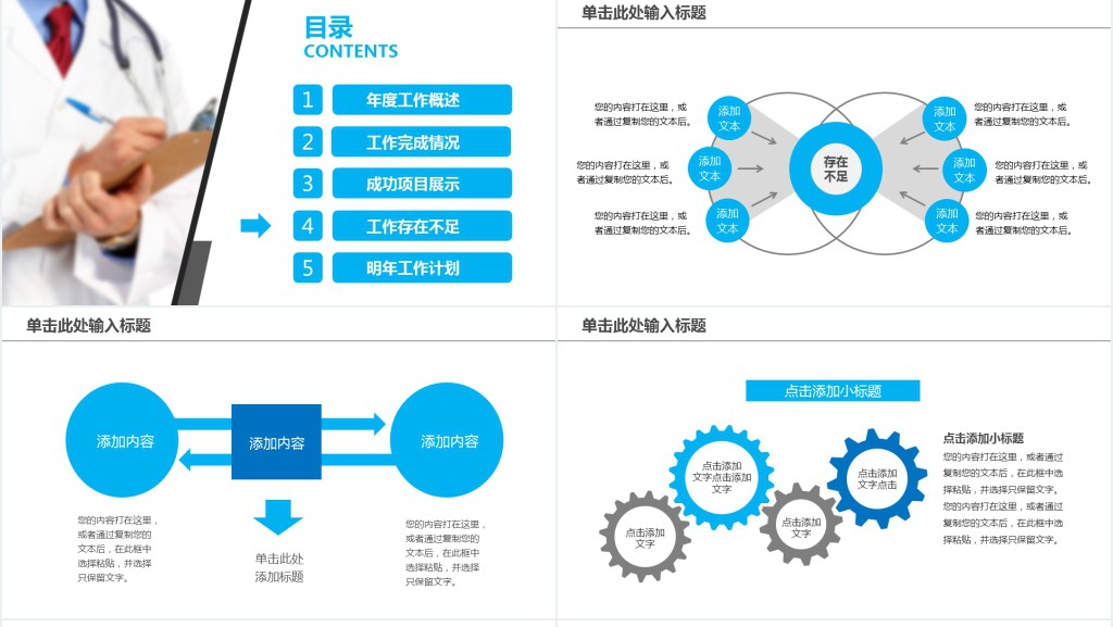 医疗行业新技术年终汇报PPT模板 医疗行业新技术年终汇报PPT模板