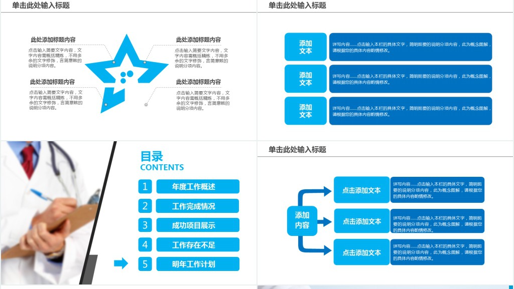医疗行业新技术年终汇报PPT模板 医疗行业新技术年终汇报PPT模板