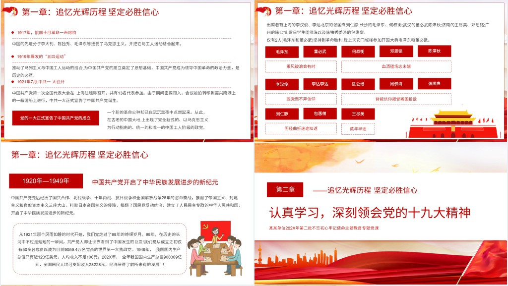 党政风凝聚力量实现目标人物PPT党课 党政风凝聚力量实现目标人物PPT党课