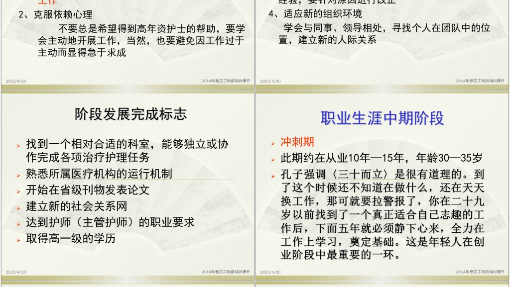 中医药护士职业生涯规划培PPT成品 中医药护士职业生涯规划培PPT成品