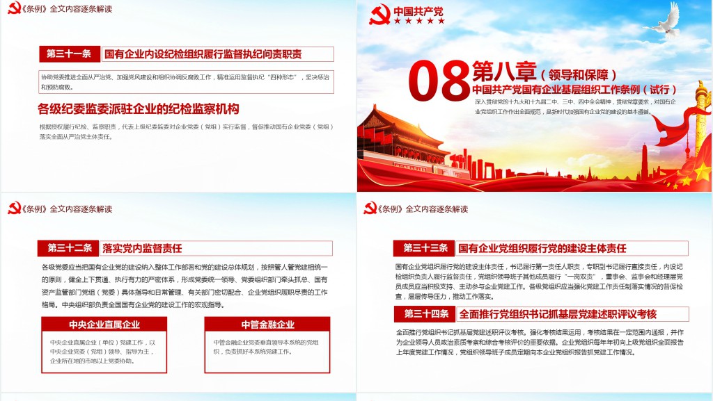 2020国有企业基层组织工作条例PPT 2020国有企业基层组织工作条例PPT