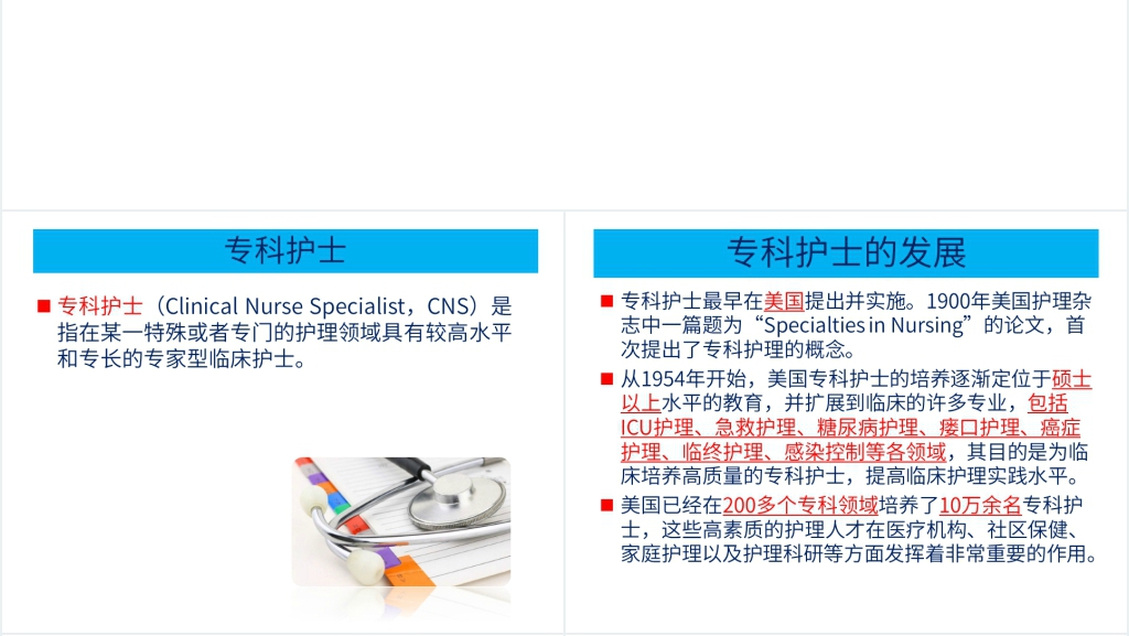 专科护士未来发展展望PPT范文 专科护士未来发展展望PPT范文