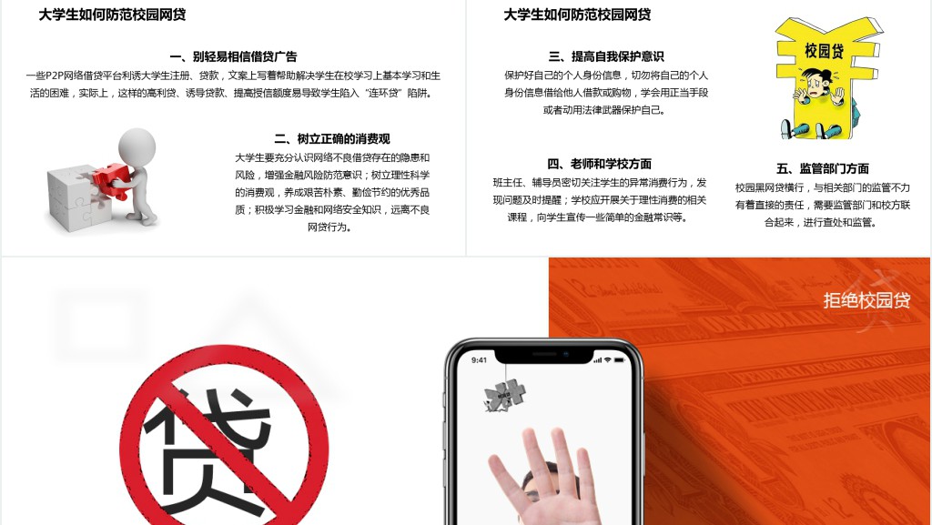 大学生拒绝校园网贷PPT课件 大学生拒绝校园网贷PPT课件