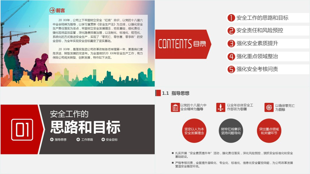 安全生产标准化工作汇报PPT模板