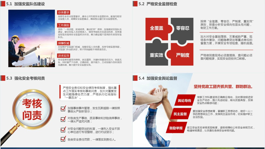 安全生产标准化工作汇报PPT模板
