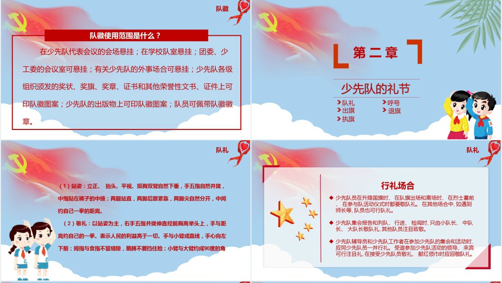 少先队基础礼仪教育知识PPT课件 少先队基础礼仪教育知识PPT课件