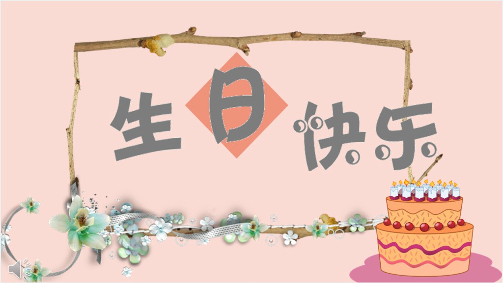 欧美杂志风生日相册PPT模板截图