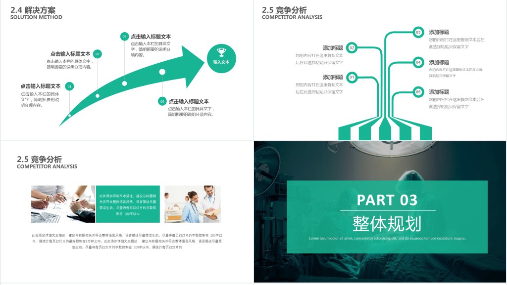 医疗机构商业计划书PPT模板 医疗机构商业计划书PPT模板